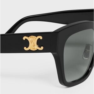 Celine Triomphe  09 Sunglasses in Black Acetate
